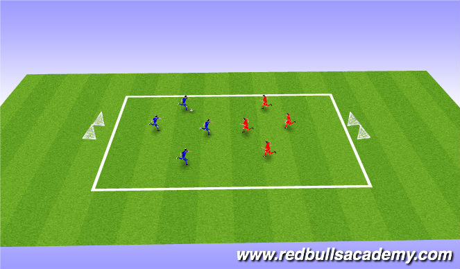 Football/Soccer Session Plan Drill (Colour): Free Play