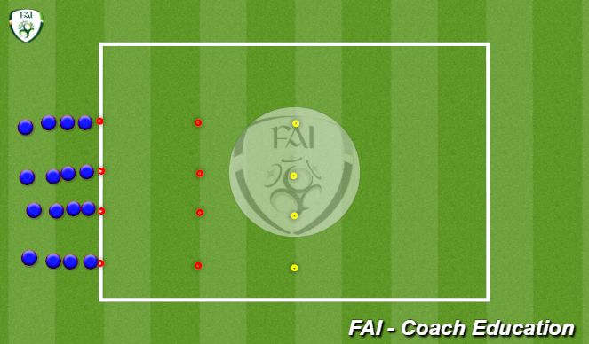 Football/Soccer Session Plan Drill (Colour): Physical Warm Up