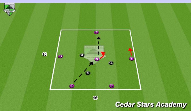 Football/Soccer Session Plan Drill (Colour): Warm Up