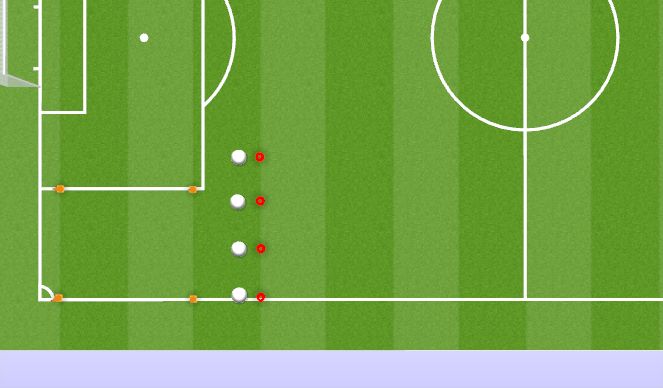 Football/Soccer Session Plan Drill (Colour): Warm-up