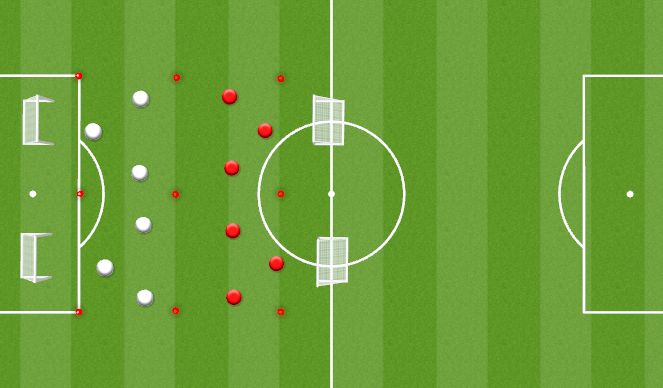 Football/Soccer Session Plan Drill (Colour): 3v3