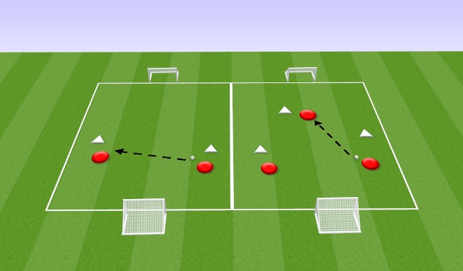 Football/Soccer Session Plan Drill (Colour): Warm-up