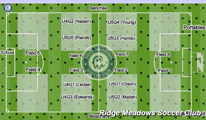 Football/Soccer Session Plan Drill (Colour): U4/U5 Sunday