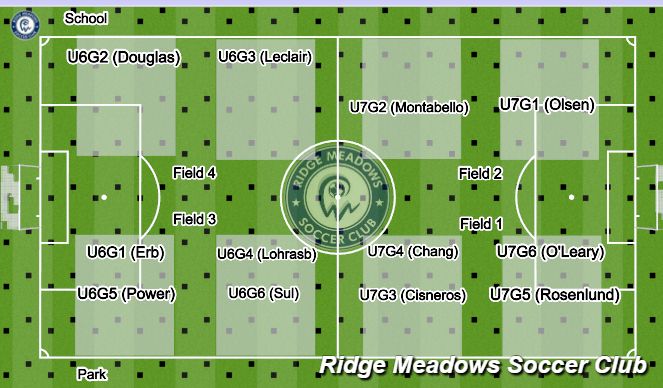 Football/Soccer Session Plan Drill (Colour): U6/U7 Sunday