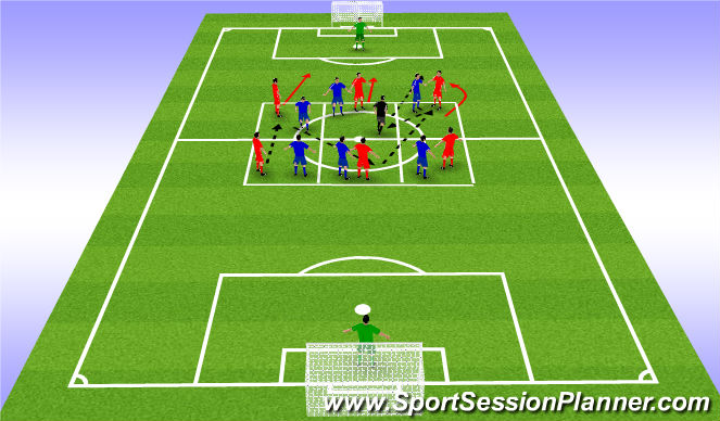 Football/Soccer Session Plan Drill (Colour): Possession Game