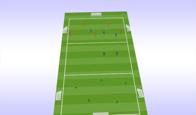 Football/Soccer Session Plan Drill (Colour): Play 1