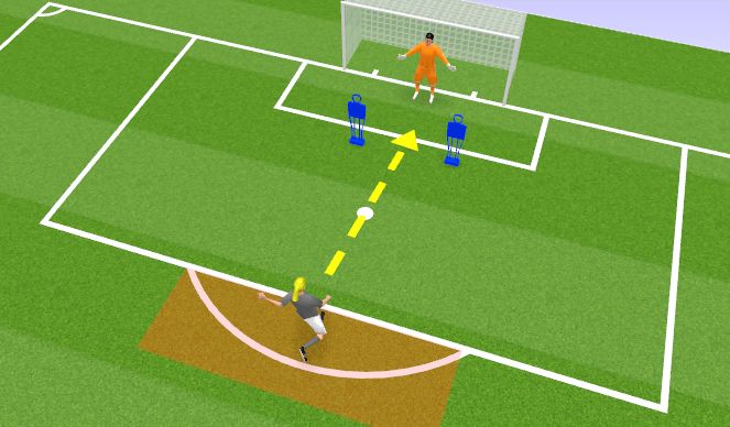 Football/Soccer Session Plan Drill (Colour): Shooting Game