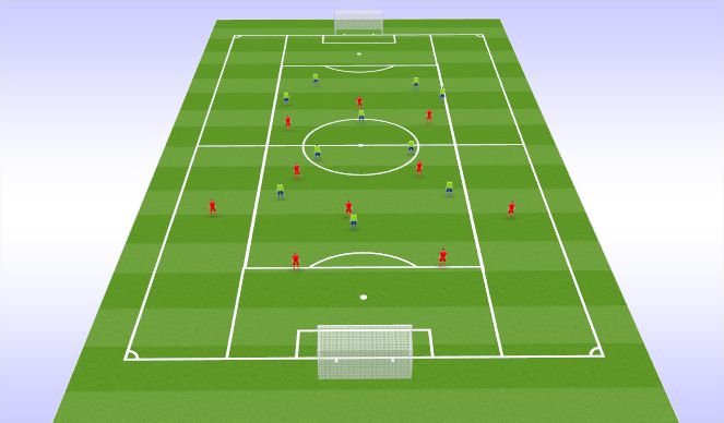 Football/Soccer Session Plan Drill (Colour): 11v11 game