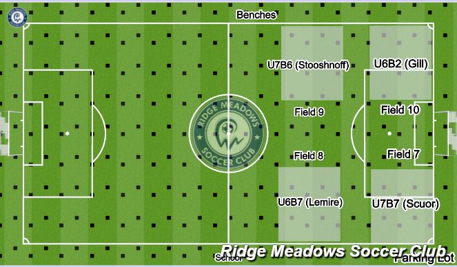 Football/Soccer Session Plan Drill (Colour): U6/U7 Monday (PMSS)