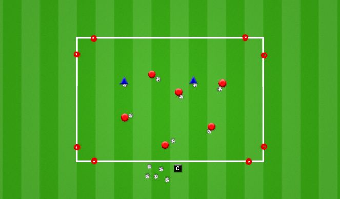 Football/Soccer Session Plan Drill (Colour): Technical