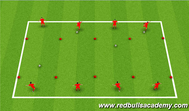 Football/Soccer Session Plan Drill (Colour): Long passing in pairs