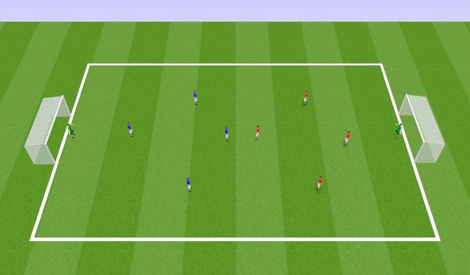 Football/Soccer Session Plan Drill (Colour): Match Play