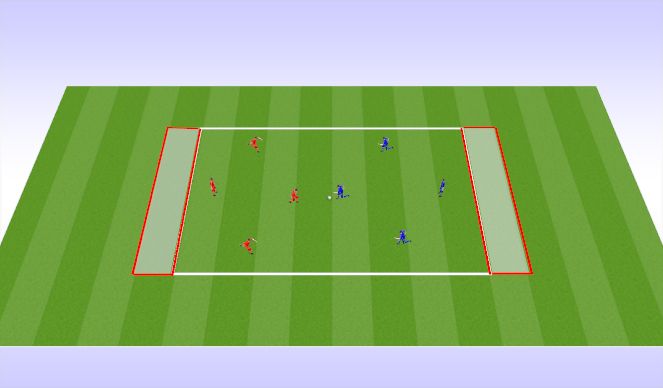 Football/Soccer Session Plan Drill (Colour): ssg Line game