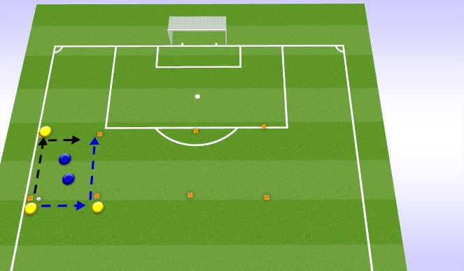 Football/Soccer Session Plan Drill (Colour): Keep away and Stretches