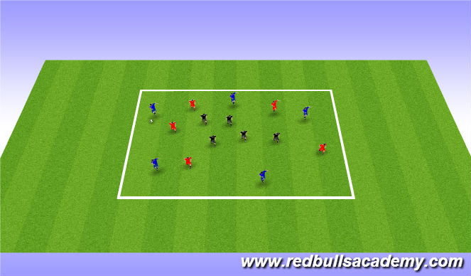 Football/Soccer Session Plan Drill (Colour): 10 on 5 Possession