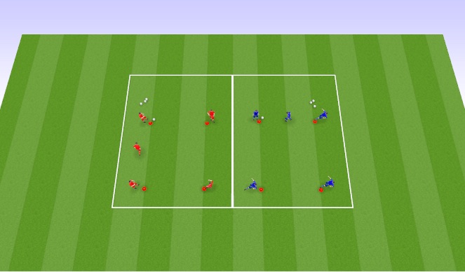 Football/Soccer Session Plan Drill (Colour): Tech Passing