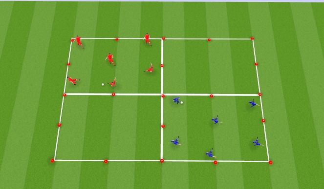 Football/Soccer Session Plan Drill (Colour): Warm up