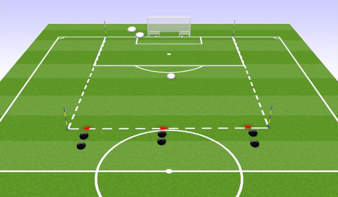 Football/Soccer Session Plan Drill (Colour): Skill Practice