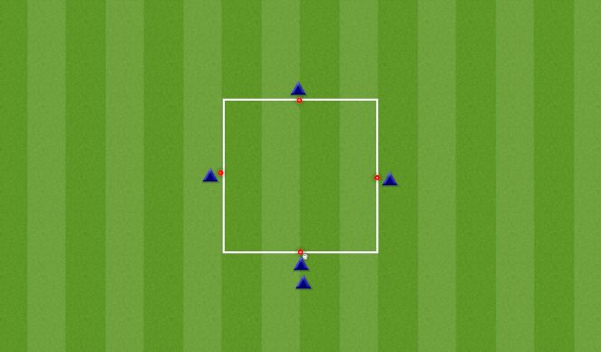 Football/Soccer Session Plan Drill (Colour): Passing Diamonds