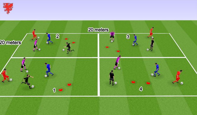 Football/Soccer Session Plan Drill (Colour): Screen 1