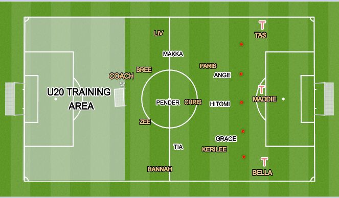 Football/Soccer Session Plan Drill (Colour): Positioning Play - High Press