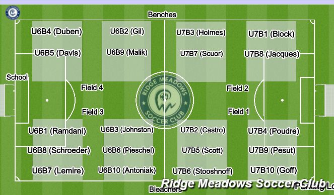 Football/Soccer Session Plan Drill (Colour): U6/U7 Saturday