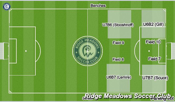 Football/Soccer Session Plan Drill (Colour): U6/U7 Monday (PMSS)