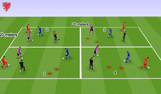 Football/Soccer Session Plan Drill (Colour): Screen 2