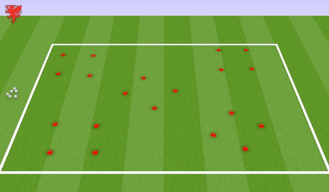 Football/Soccer Session Plan Drill (Colour): Practice Layout 