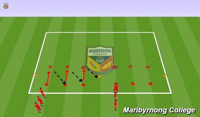 Football/Soccer Session Plan Drill (Colour): Warm Up