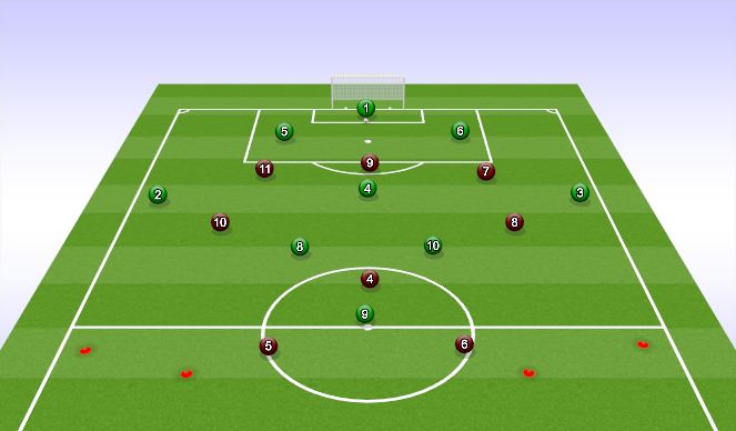 Football/Soccer Session Plan Drill (Colour): SP 1