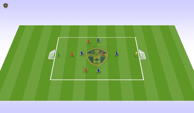 Football/Soccer Session Plan Drill (Colour): Small Sided Game