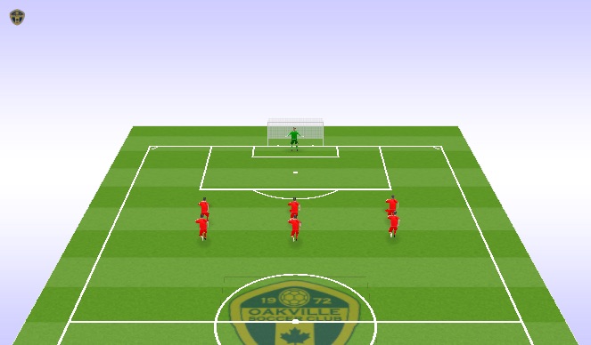 Football/Soccer Session Plan Drill (Colour): 3 Line Shooting