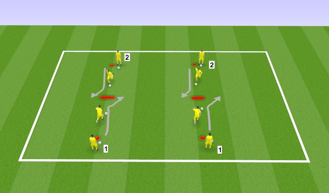 Football/Soccer Session Plan Drill (Colour): Technical Practice