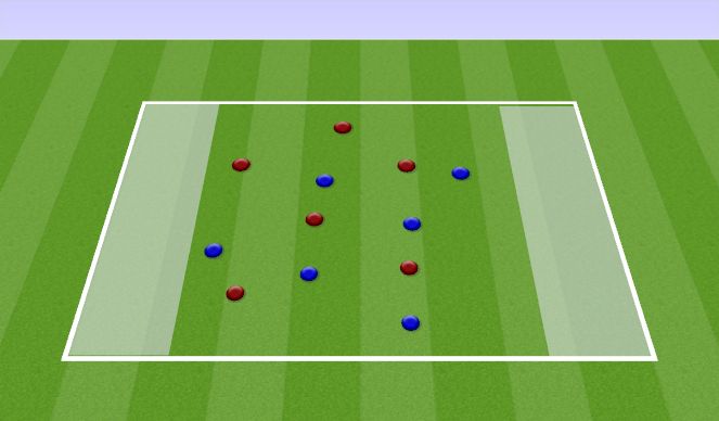 Football/Soccer Session Plan Drill (Colour): Handball