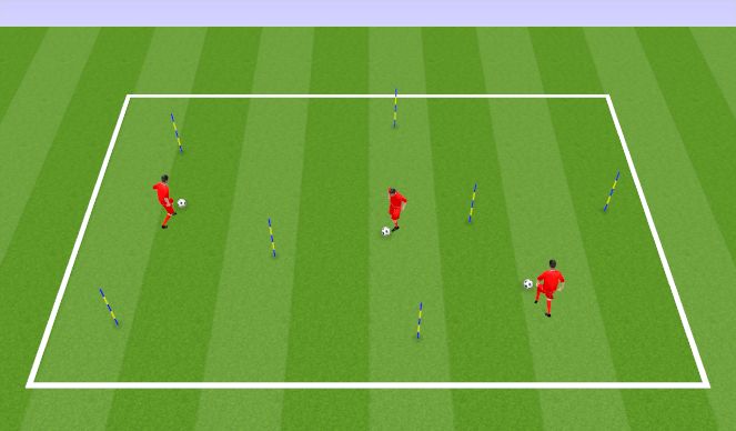 Football/Soccer Session Plan Drill (Colour): Warm Up