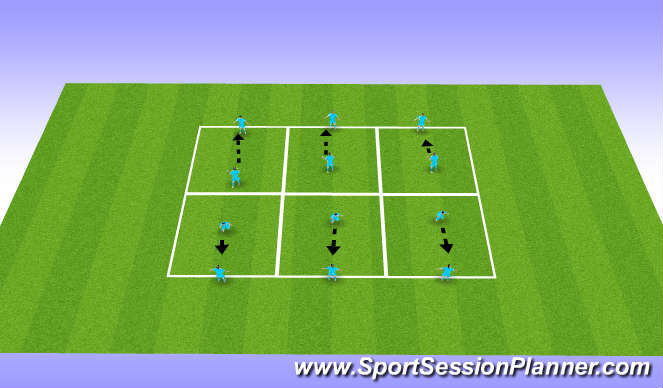 Football/Soccer Session Plan Drill (Colour): Heading technique