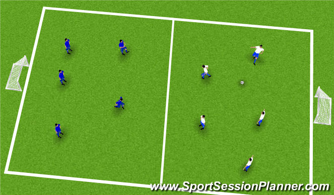 Football/Soccer Session Plan Drill (Colour): Game Time