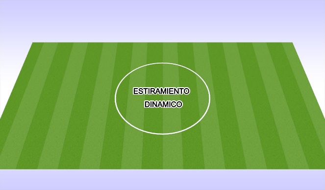 Football/Soccer Session Plan Drill (Colour): Estiramiento