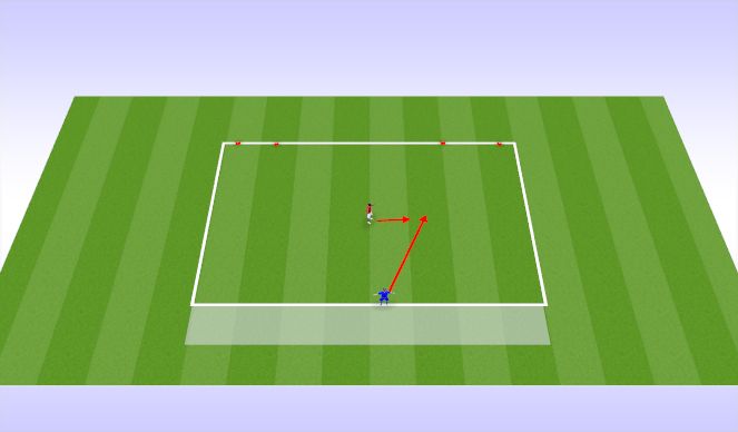 Football/Soccer Session Plan Drill (Colour): Ball Protection