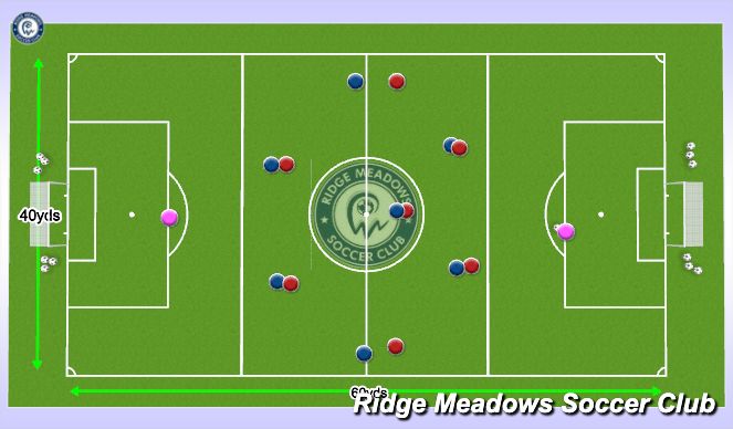 Football/Soccer Session Plan Drill (Colour): Arrival Game