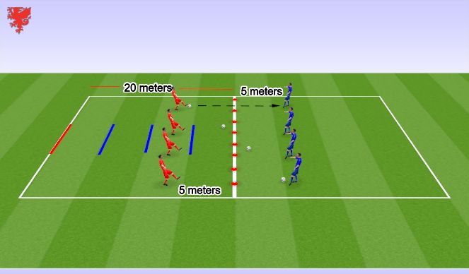 Football/Soccer Session Plan Drill (Colour): Screen 1