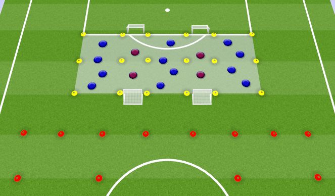 Football/Soccer Session Plan Drill (Colour): Introduction Phase