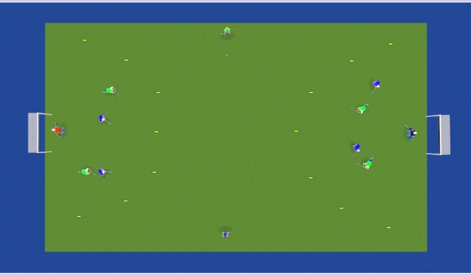 Hockey Session Plan Drill (Colour): Screen 1