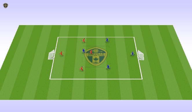 Football/Soccer Session Plan Drill (Colour): Small Sided Game