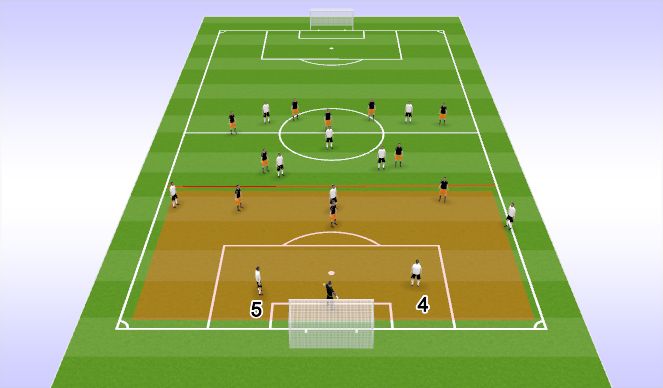 Football/Soccer Session Plan Drill (Colour): Animation 2