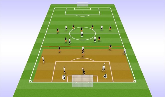 Football/Soccer Session Plan Drill (Colour): Animation 3