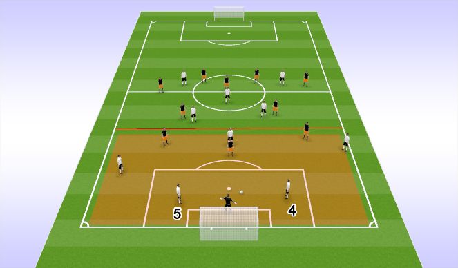 Football/Soccer Session Plan Drill (Colour): Animation 4