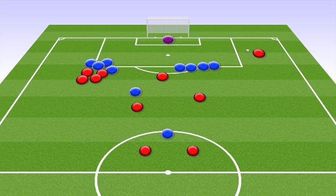 Football/Soccer Session Plan Drill (Colour): Animation 1