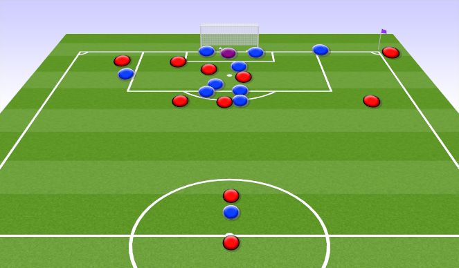 Football/Soccer Session Plan Drill (Colour): Animation 1